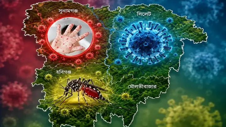 সিলেটে নতুন করে করোনা ভাইরাসের হানা, স্বাস্থ্যঝুঁকি নিয়ে বাড়ছে উদ্বেগ